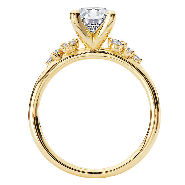 Oval Semi-Mount Lab Grown Diamond Engagement Ring