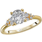 Round  Lab Grown Diamond  Diamond Semi-Mount Engagement Ring