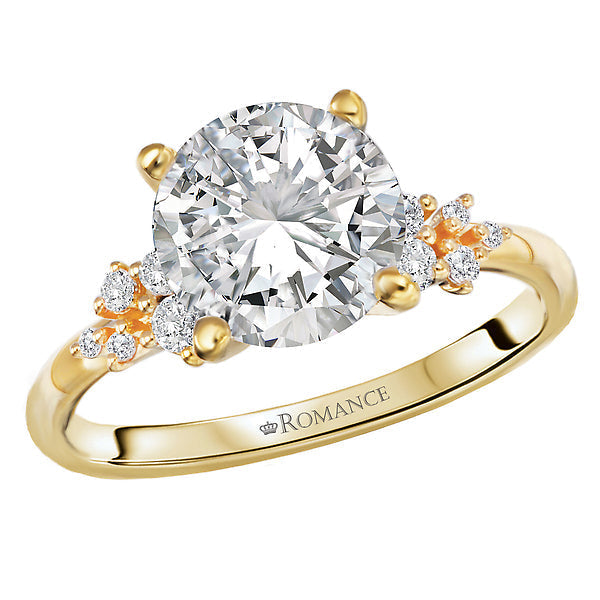 Round Semi-Mount Lab Grown Diamond Engagement Ring