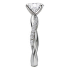 Oval  Lab Grown Diamond  Semi-Mount Diamond Engagement Ring