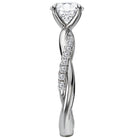 Round  Lab Grown Diamond  Semi-Mount Diamond Engagement Ring