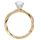 Round  Lab Grown Diamond  Semi-Mount Diamond Engagement Ring
