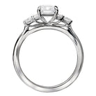 Emerald  Lab Grown Diamond  Diamond Semi-Mount Engagement Ring