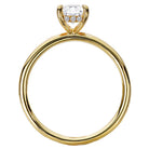 Emerald  Lab Grown Diamond  Diamond Hidden Halo Engagement Ring