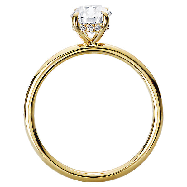 Oval  Lab Grown Diamond  Diamond Semi-Mount Engagement Ring