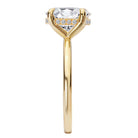 Oval Lab Grown Diamond Hidden Halo Engagement Ring