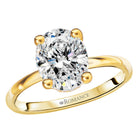 Oval Lab Grown Diamond Hidden Halo Engagement Ring