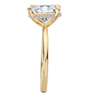 Oval Lab Grown Diamond Hidden Halo Engagement Ring