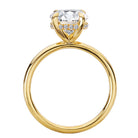 Oval Lab Grown Diamond Hidden Halo Engagement Ring