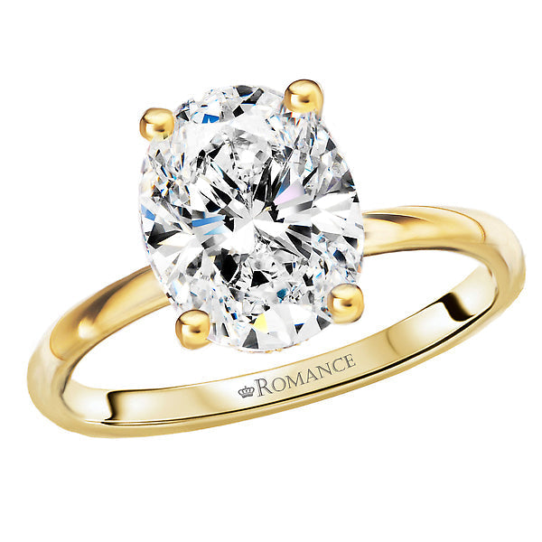 Oval Lab Grown Diamond Hidden Halo Engagement Ring