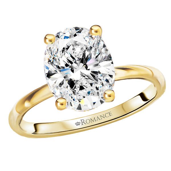 Oval Lab Grown Diamond Hidden Halo Engagement Ring