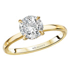 Round  Lab Grown Diamond  Diamond Semi-Mount Engagement Ring