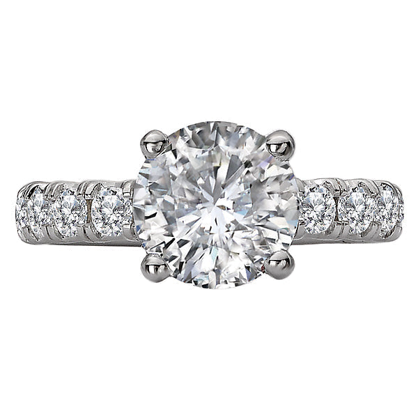Round Semi-Mount Lab Grown Diamond Engagement Ring