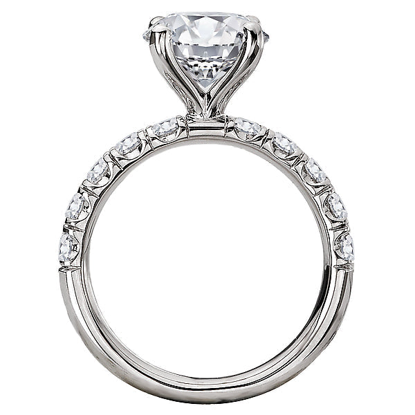 Round Semi-Mount Lab Grown Diamond Engagement Ring