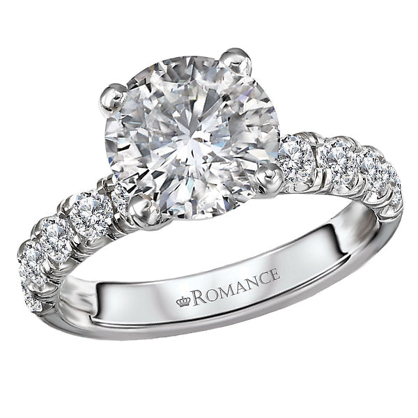 Round Semi-Mount Lab Grown Diamond Engagement Ring