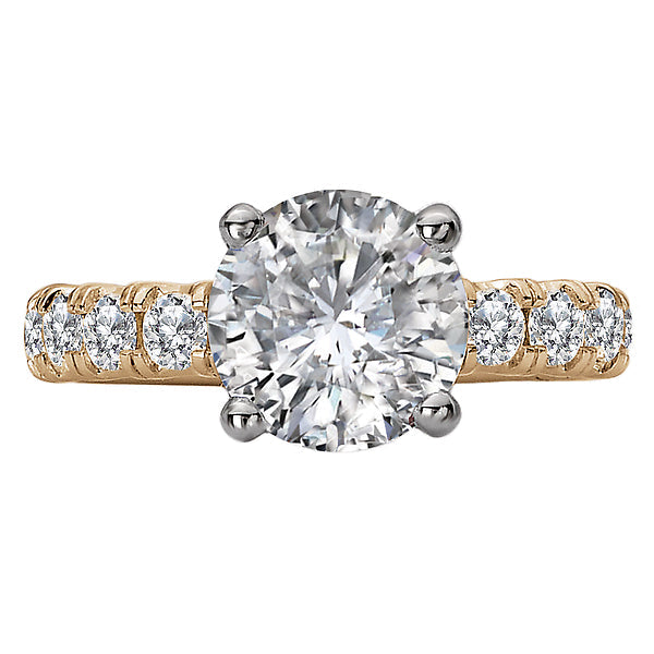 Round Semi-Mount Lab Grown Diamond Engagement Ring