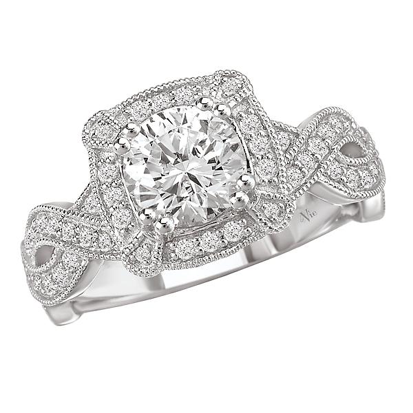halo semi-mount diamond ring 115001-100