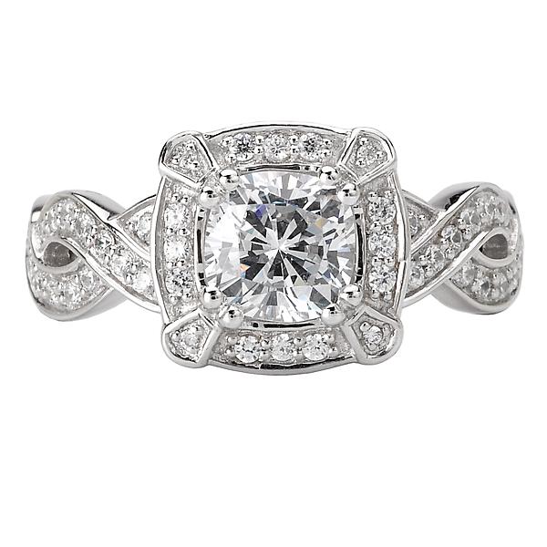 halo semi mount diamond ring 115002-100a