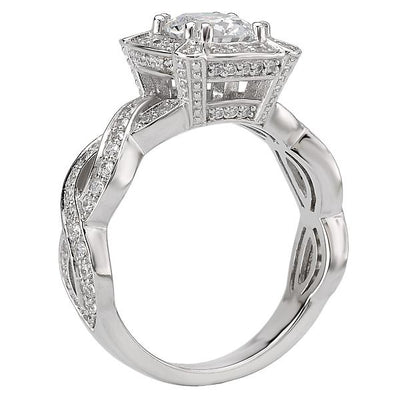 halo semi mount diamond ring 115002-100a