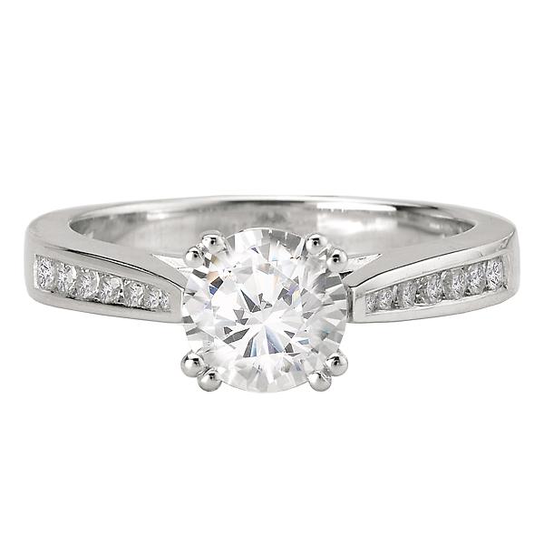 classic semi-mount diamond ring 115005-100a
