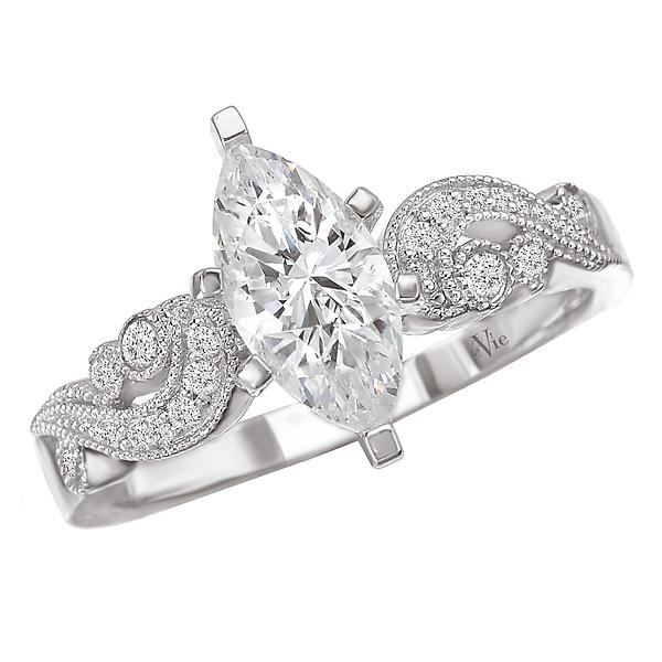 classic semi-mount diamond ring 115008-sa