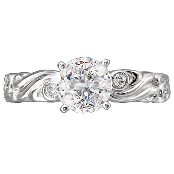 peg head semi-mount diamond ring 115017-s