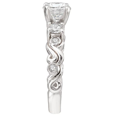 peg head semi-mount ring 115018-s