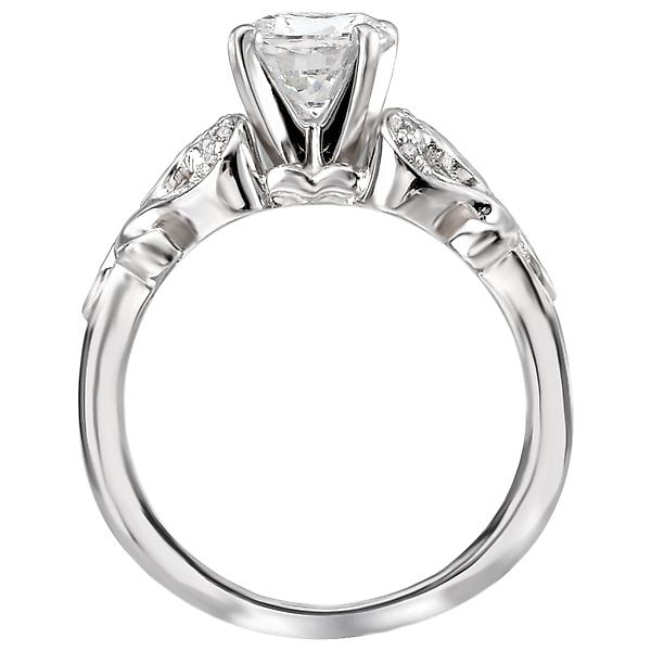 peg head semi-mount diamond ring 115019-s
