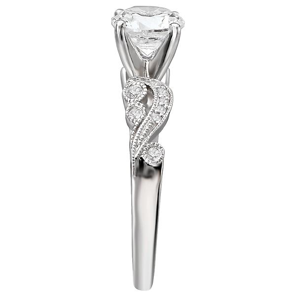 peg head semi-mount diamond ring 115021-s