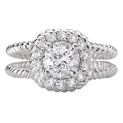 split shank semi-mount diamond ring 115024-100a