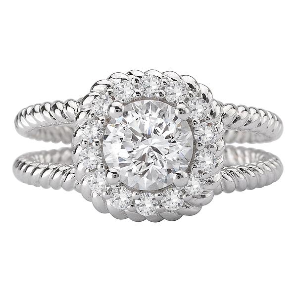 split shank semi-mount diamond ring 115024-100a
