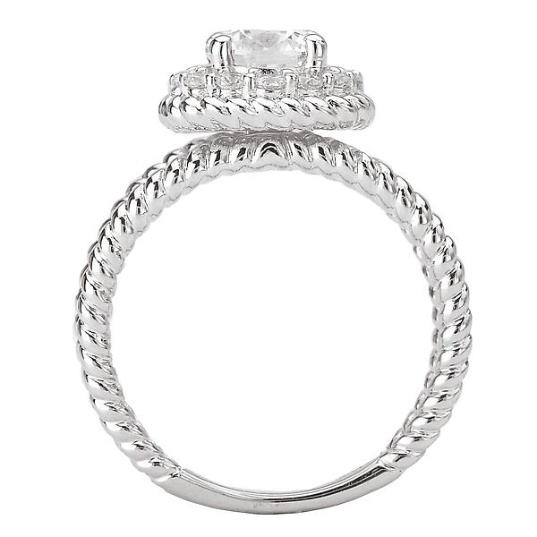 split shank semi-mount diamond ring 115024-100a