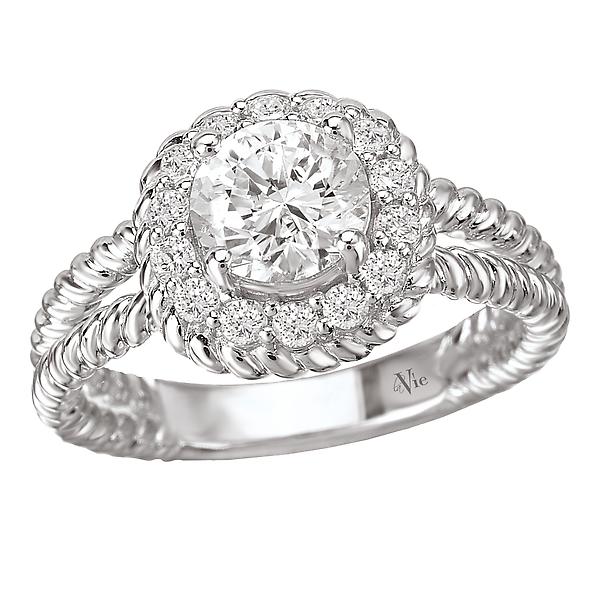 split shank semi-mount diamond ring 115024-100a