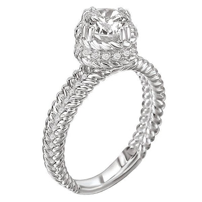 halo semi-mount diamond ring 115033-100