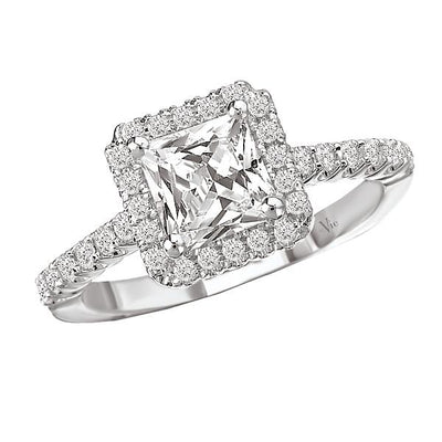 halo semi-mount diamond ring 115036-100