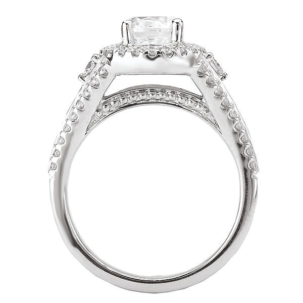 halo semi-mount diamond ring 115039-100