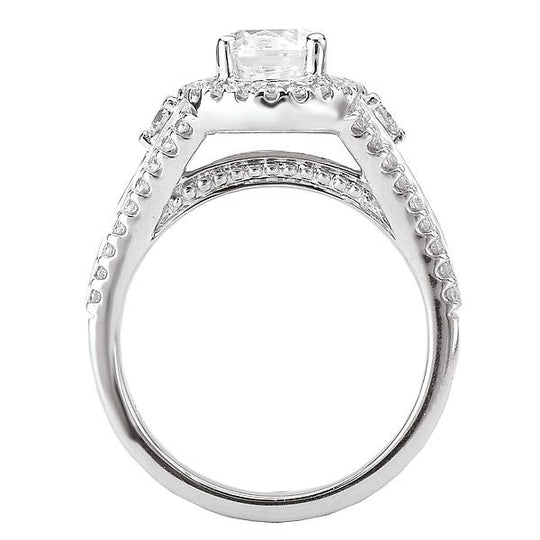 halo semi-mount diamond ring 115039-100