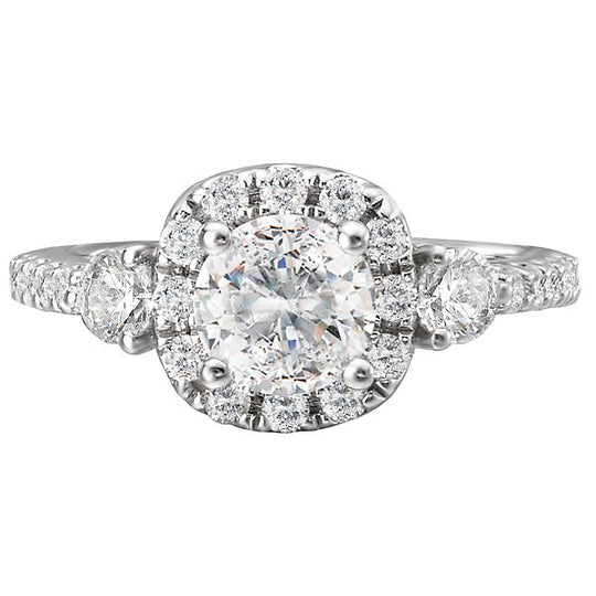 halo semi-mount diamond ring 115041-100