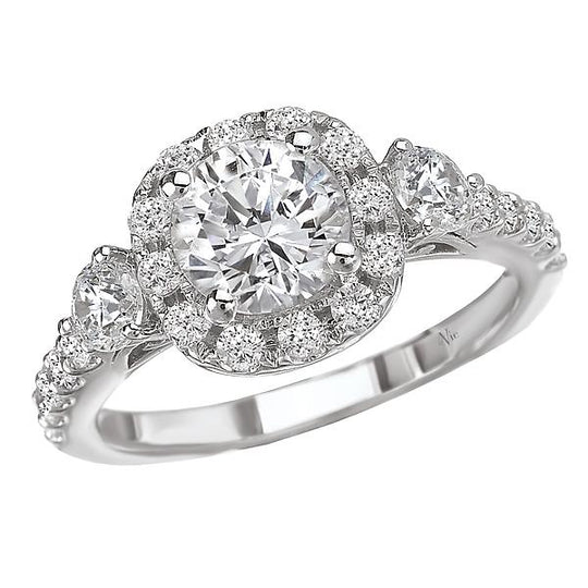 halo semi-mount diamond ring 115041-100
