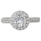 halo semi-mount diamond ring 115042-100a