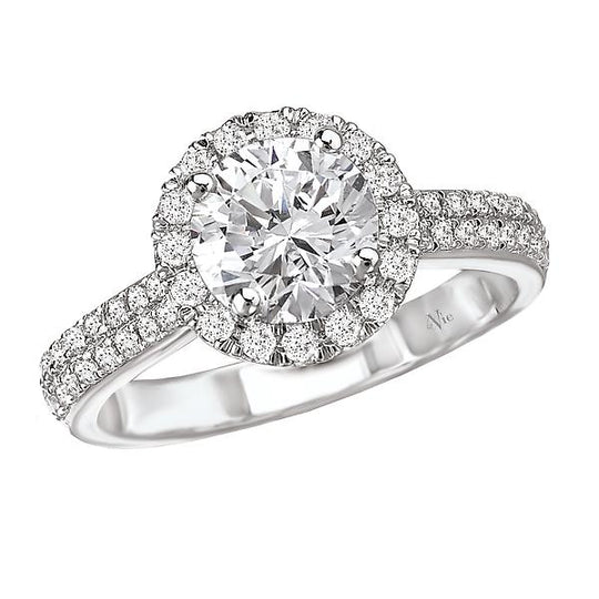 halo semi-mount diamond ring 115042-100a