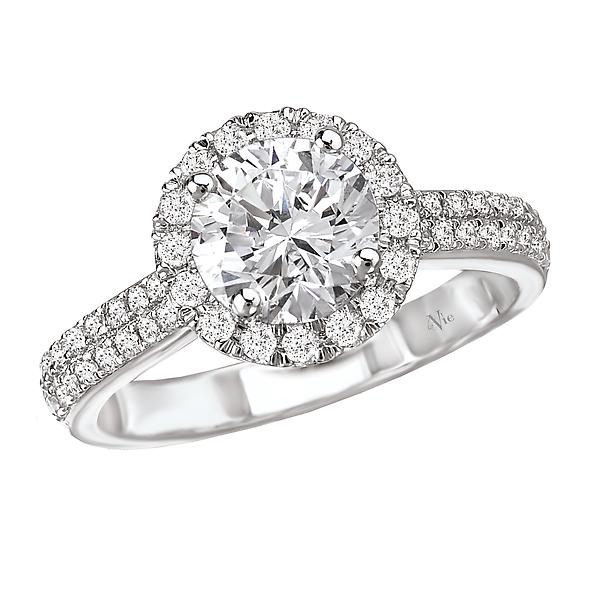 halo semi-mount diamond ring 115042-100