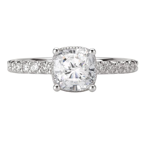 halo semi-mount diamond ring 115045-100