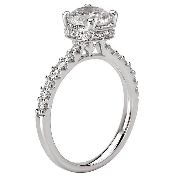 halo semi-mount diamond ring 115045-100
