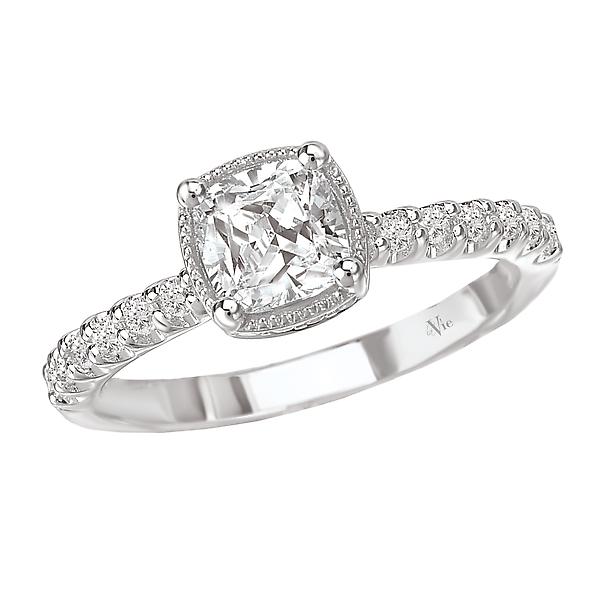 halo semi-mount diamond ring 115045-100