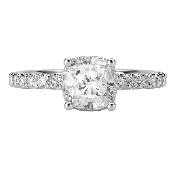 halo semi-mount diamond ring 115045-100a