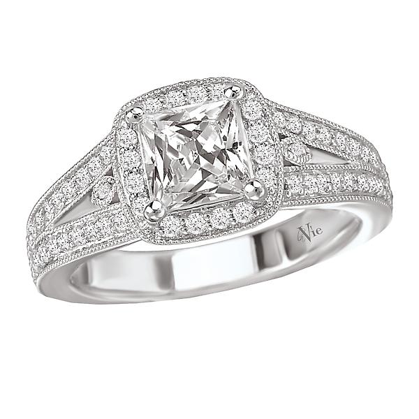 split shank semi-mount diamond ring 115047-100