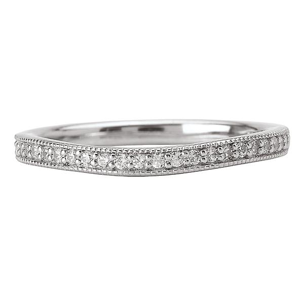 curved wedding band 115047-100w