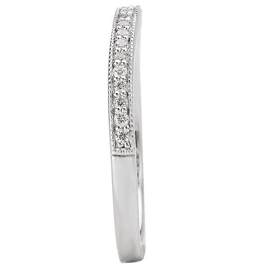 curved wedding band 115047-100w