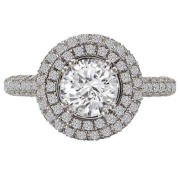 halo semi-mount diamond ring 115048-100